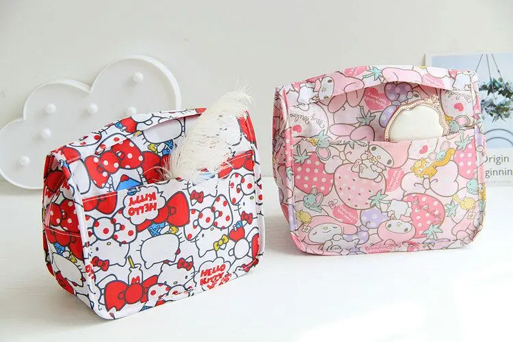 Мультяшные японские косметички hello kitty My Melody Cinnamoroll, пудинг для собак, косметички для хранения, сумка для путешествий, сумки для мытья, косметички для девочек