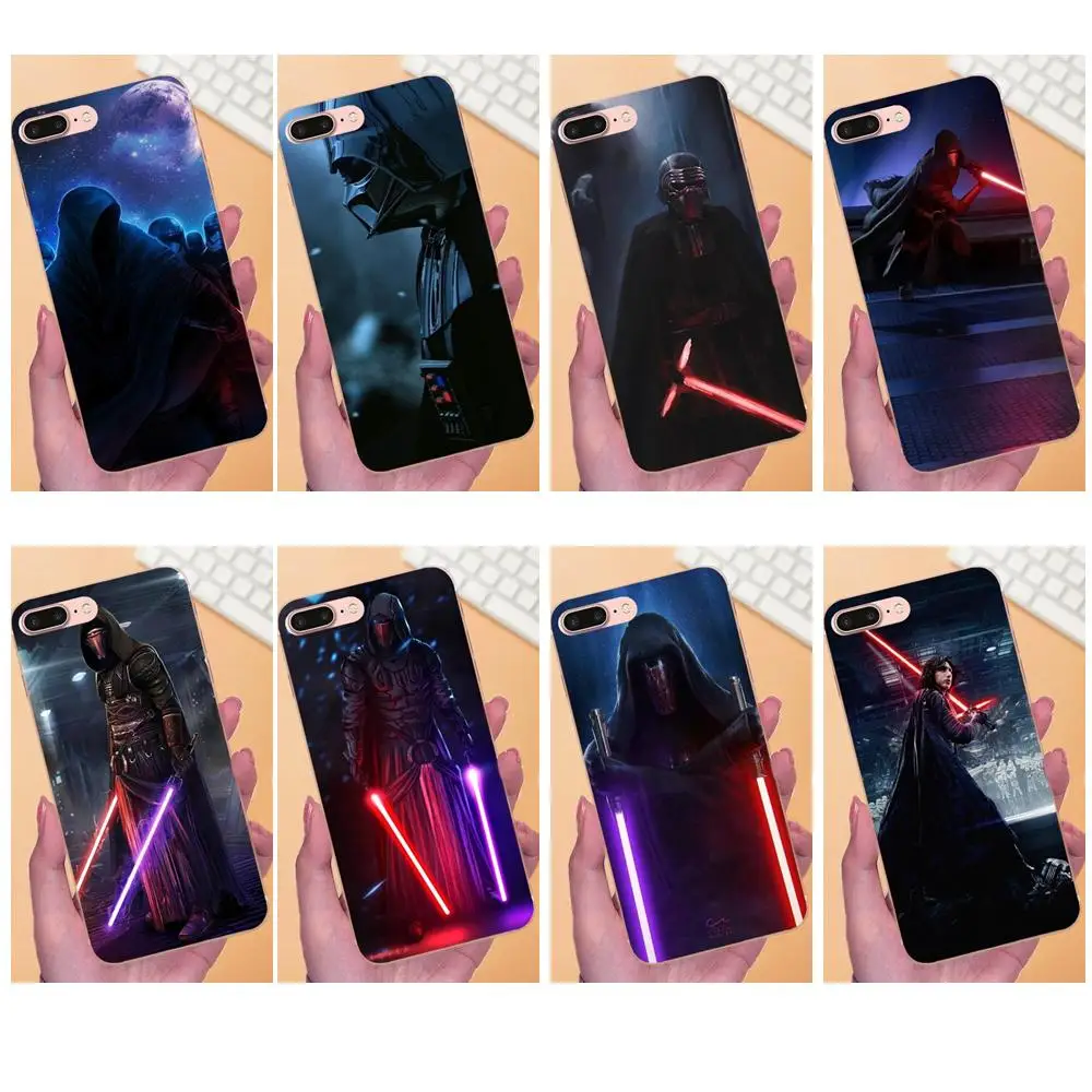 Мягкий чехол с принтом Star Wars Darth Revan Sith Warrior для Apple iPhone X XS Max XR 4 4S 5 5C 6 6S 7 8