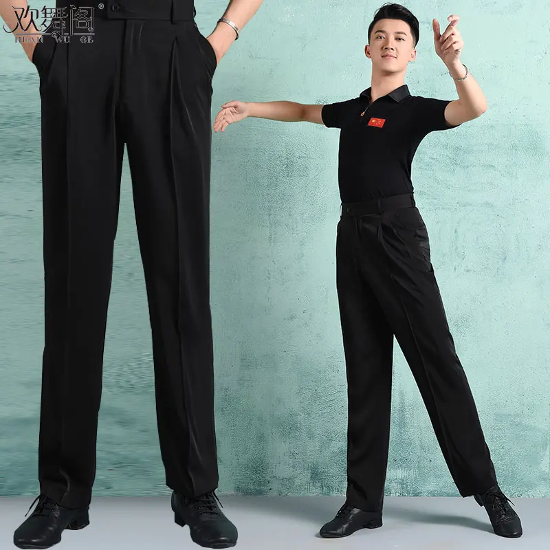 

Ballroom Dance pants men's Tango Waltz latin Dancing costumes male Ballroom latin Dance Competition pants