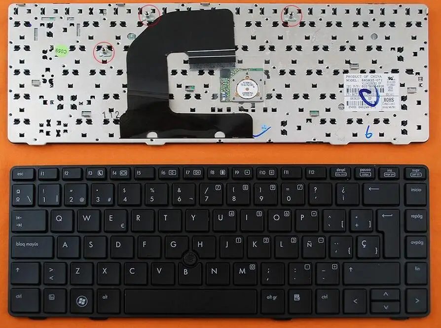 Клавиатура для HP Elitebook 8460P 8460W 8470p 8470w ProBook 6460b 6465b 6470b 6475b