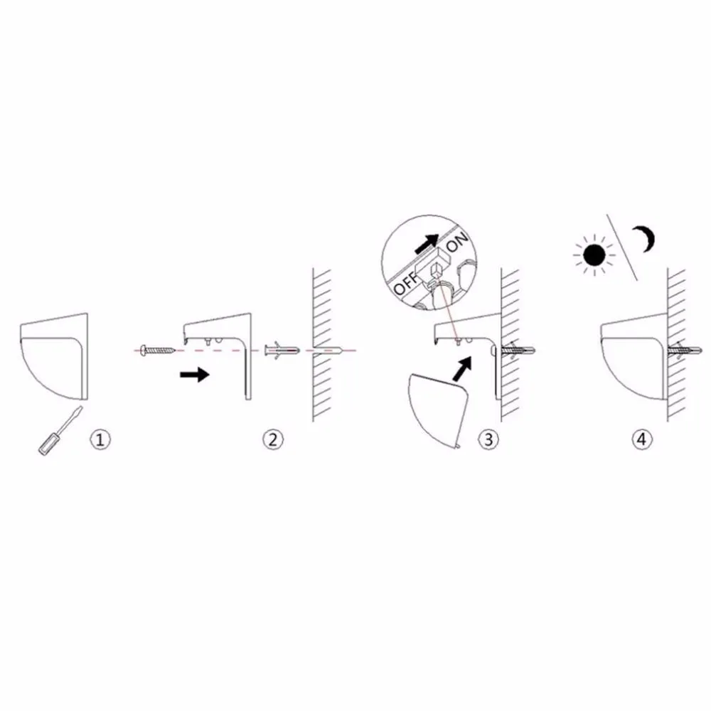 Профессиональный 6 светодио дный сад солнечного света Панель лампа Сенсор