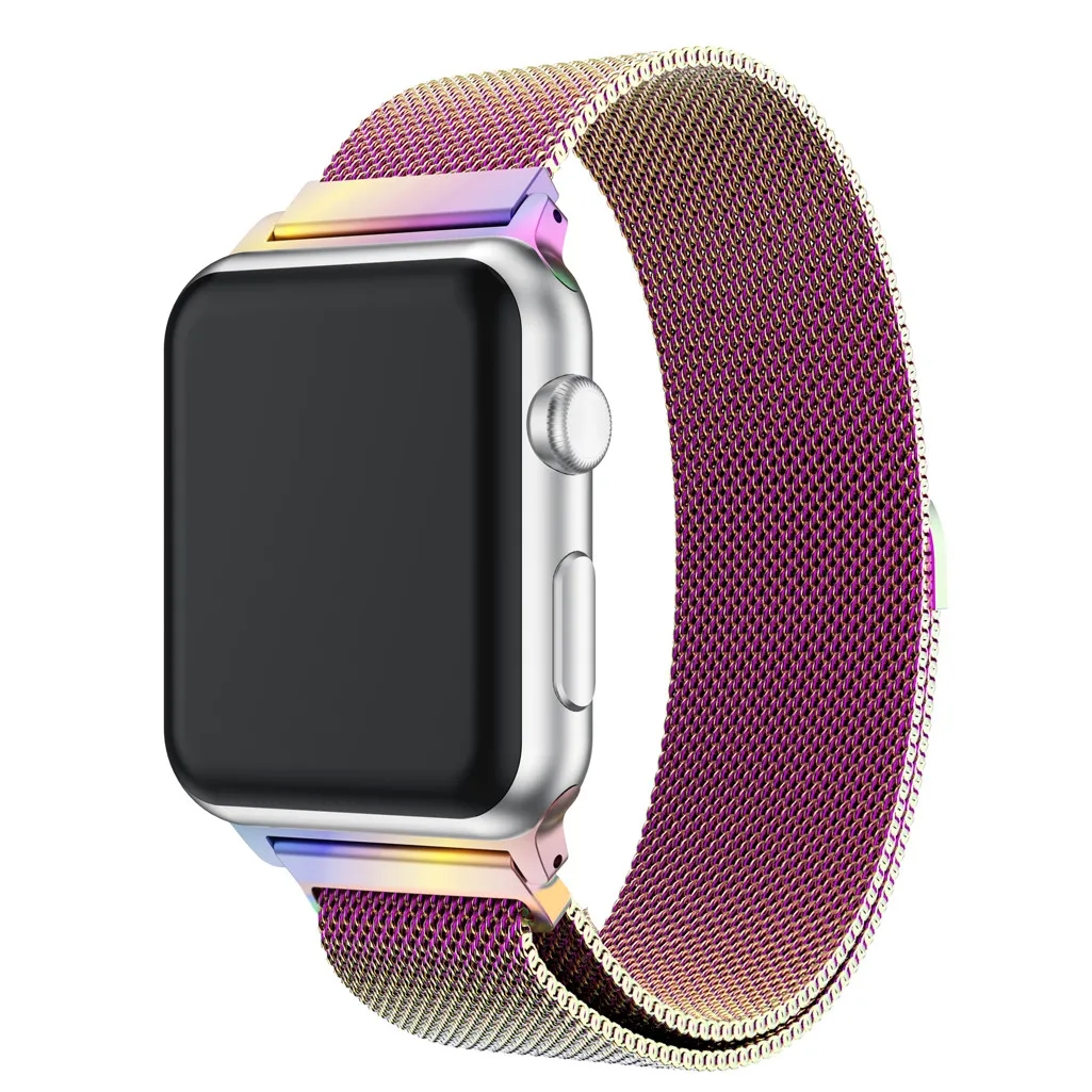 HIPERDEAL Миланского нержавеющая сталь Магнитная часы ремешок для Apple Watch Series 4 40 мм