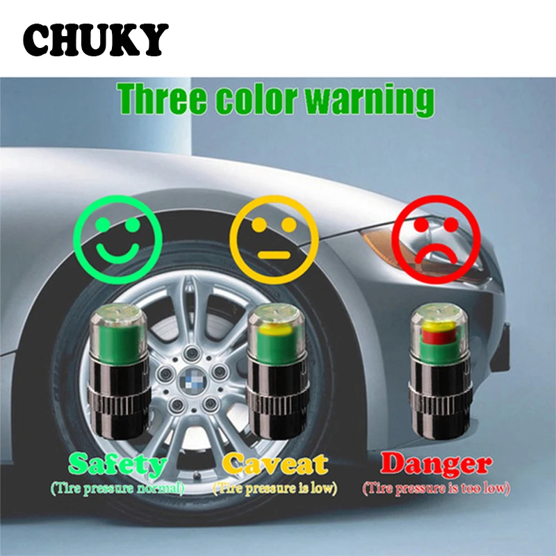 CHUKY 4X автомобильный контрольный колпачок клапана на колесе для Peugeot 206 307 308 508 3008 Fiat