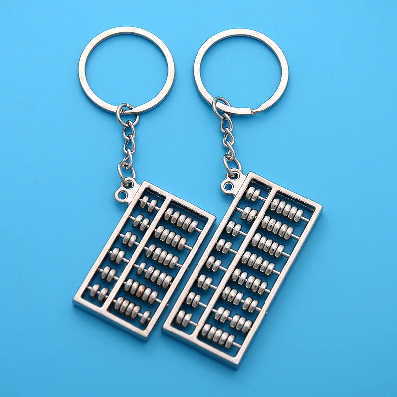 Модный маленький металлический кулон для ключей держатель китайский квадратный