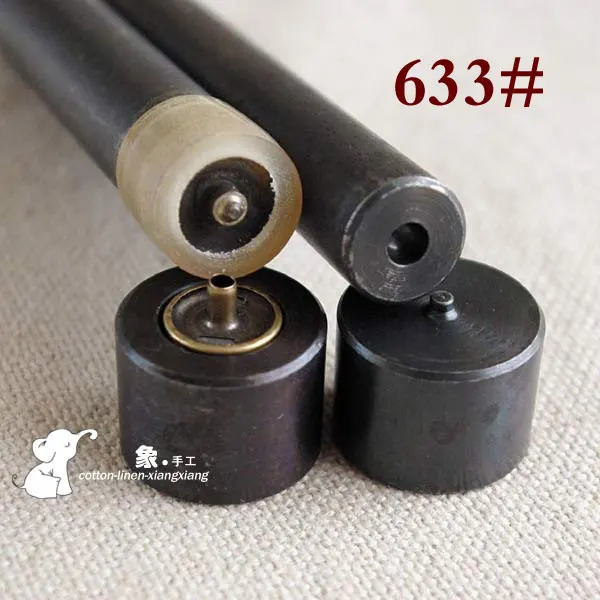 

4PCS 633Type Metal Snap Fasteners Press Studs Button Installation Tools Hand Punch Tool Set DIY leather craft