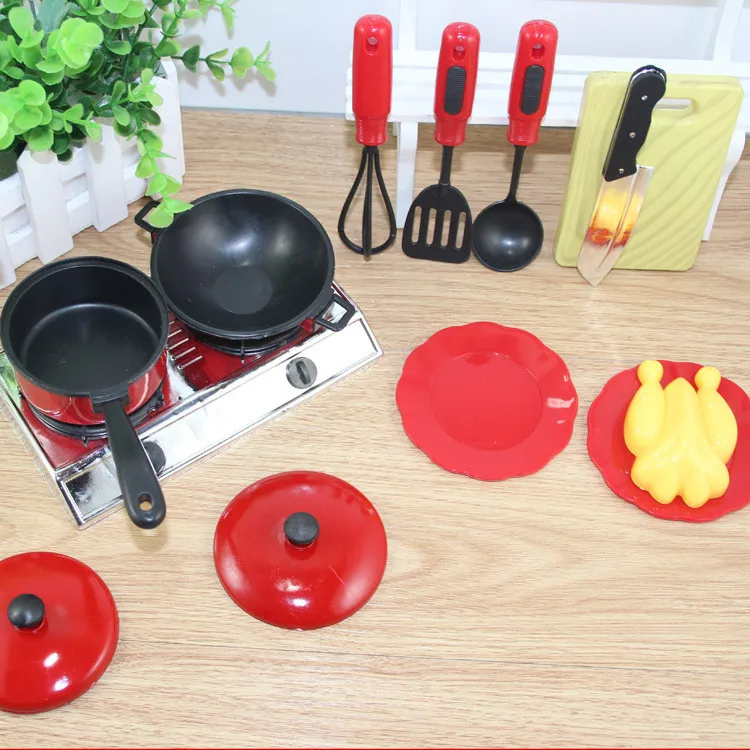 13 шт. детская мини-кухонная посуда кастрюля игрушка для ролевых игр имитация