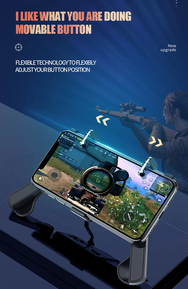 Складной контроллер PUBG чехол для телефона Геймпад контроллер Джойстик чехол для iPhone Xiaomi huawei Oneplus чехол для телефона Samsung