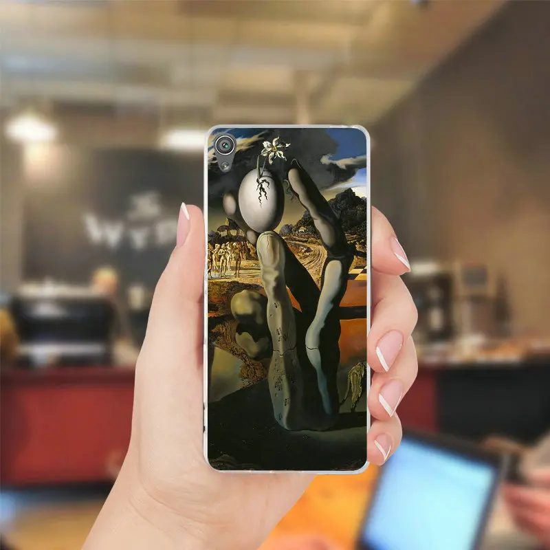 Salvador Dali абстрактного искусства Мягкие TPU силиконовая случаи телефона для Sony Xperia XZ