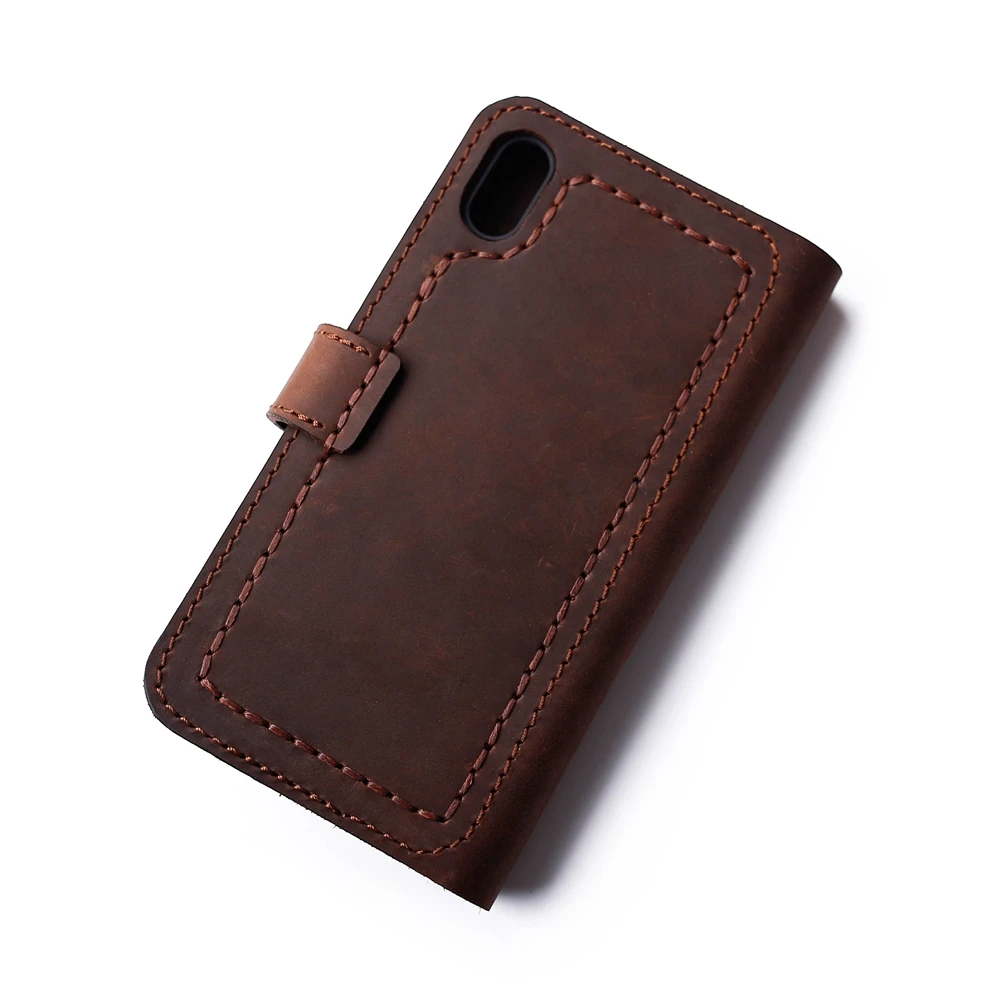 Индивидуальный кожаный чехол для iPhone XS Max Book style мобильного телефона с заклепками