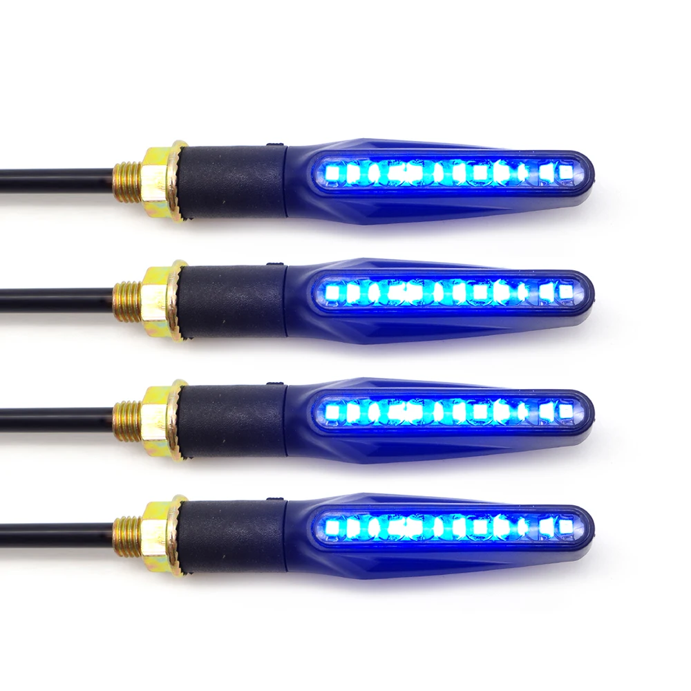 ZXD-003-LAN-4PCS Мотоцикл индикатор E-mark поворота сигнальный светодиод лампа-мигалка для YAMAHA tmax 500 mt07 tmax530 mt 07 bws 125 tracer 900 - Цвет: ZXD-003-LAN-4PCS