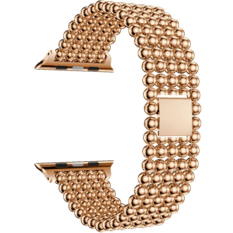 Хохлатый ремешок из нержавеющей стали для Apple Watch 5 4 Band 44 мм 40 мм correa iwatch series 4 3 2 1 42 мм/38 мм браслет на запястье