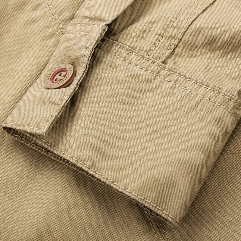 Мужская Повседневная рубашка в стиле милитари мужская с длинным рукавом и