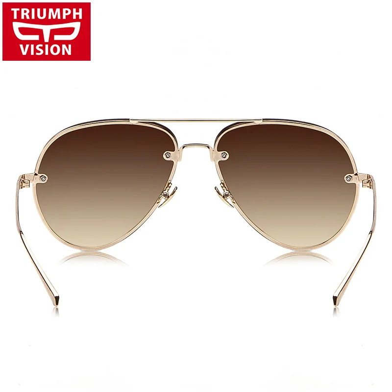 Женские солнцезащитные очки без оправы TRIUMPH VISION элегантные с градиентными