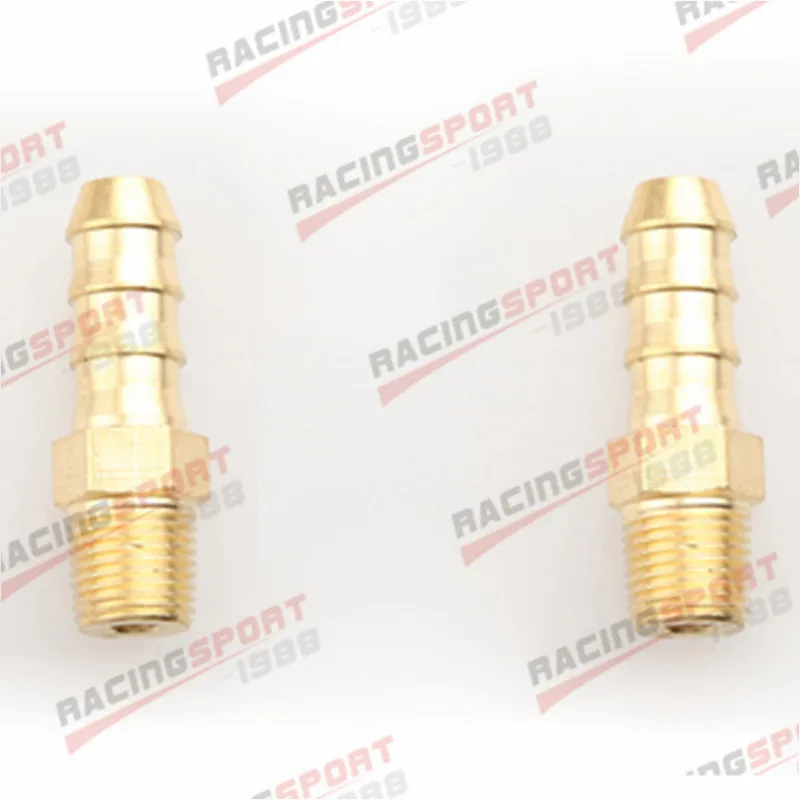 

2PCS Male Brass Hose Barbs 6mm Barb To 1/8" NPT Pipe Male Thread