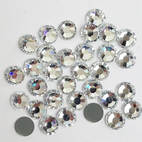 best quality dmc stones clear crystal iron on strass ss4 to ss50 hotfix rhinestones diy wedding dress