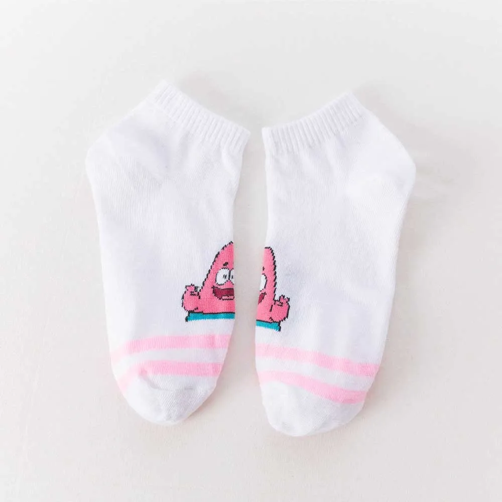 Send a big star Модные женские Носки с рисунком; милые короткие носки; chaussette femme; короткие носки; хипстерские носки для скейтборда; забавные женские носки - Цвет: Send a big star