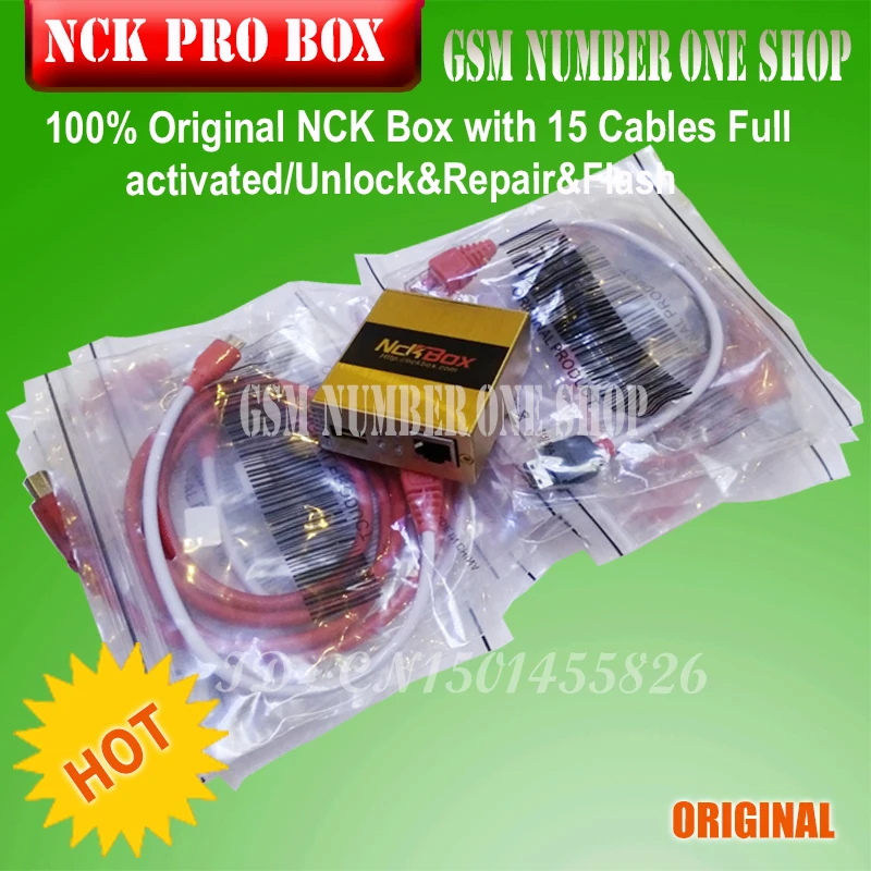 Gsmjustoncct 100% оригинальная коробка NCK PRO с 15 кабелями полностью