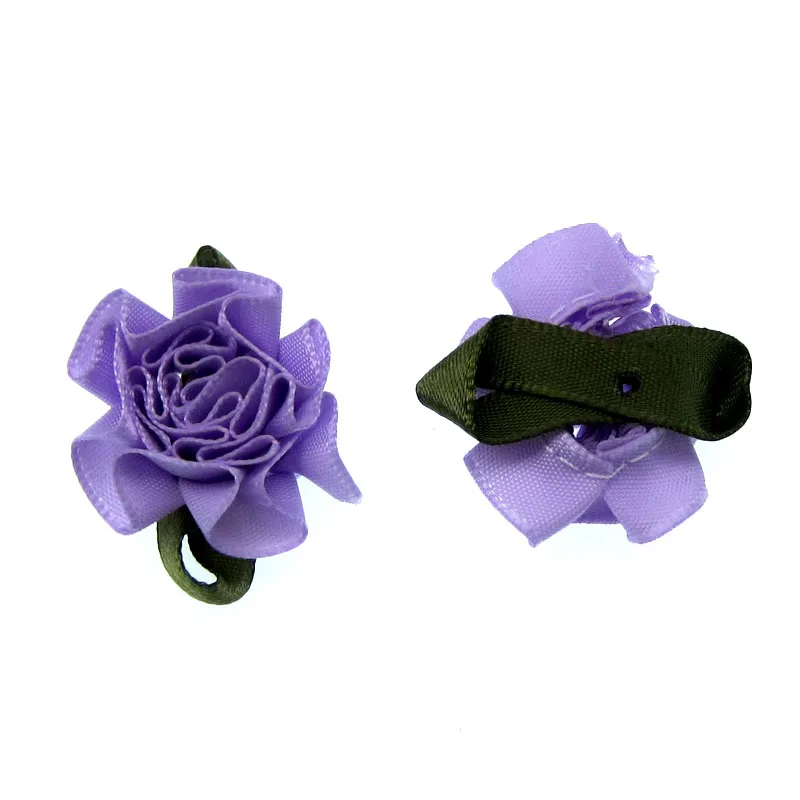 30 шт. 1 &quotфиолетовый и гвоздиками из атласной ткани с цветочным принтом листьев