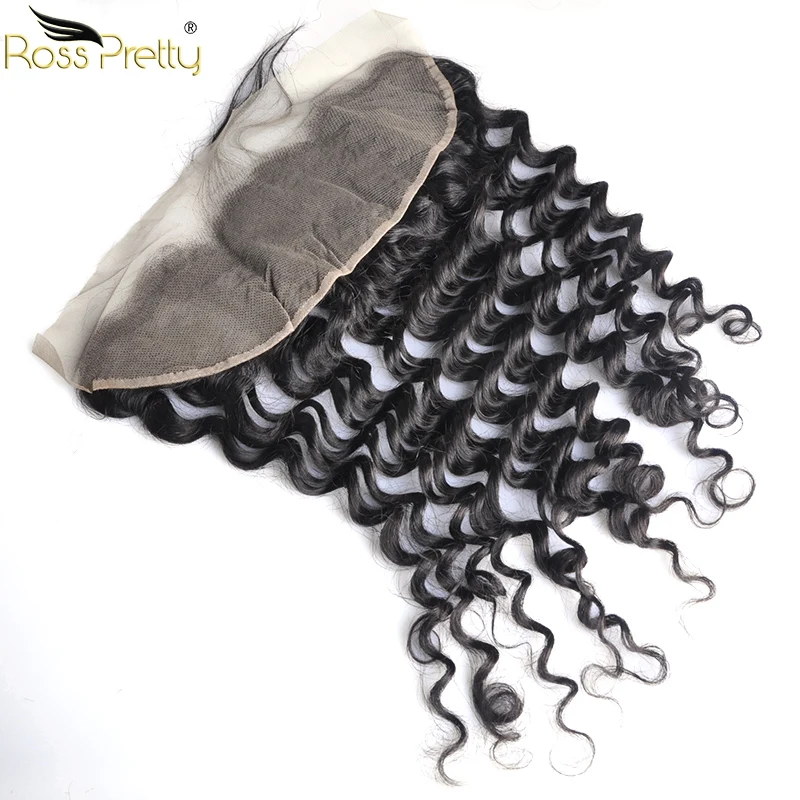 Ross Pretty Remy перуанские глубокие пучки волнистых волос с фронтальными волосами младенца и предварительно сорванные человеческие волосы Кружева Фронтальные с пучками