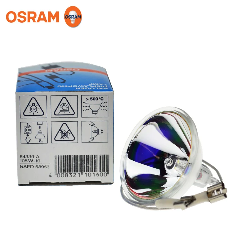 Для 2PSC OSRAM 64339 A 105W 10 6.6A 105 Вт лампы NAED 58953 аэропорт Airfleld огни 6.6A105W 64339A галогенная