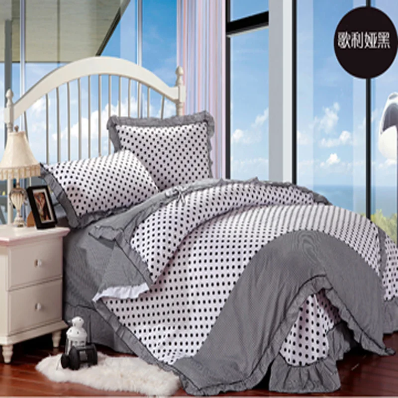 Постельные принадлежности корейские одеяла простыня хлопок черный белый в