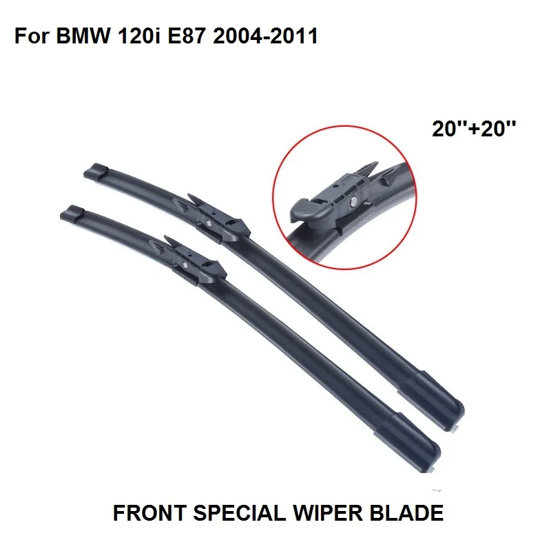 

Стеклоочистители для BMW 120i E87 2004-2011,20 ''+ 20'' дворники автомобильные аксессуары авто резиновые ветровое стекло