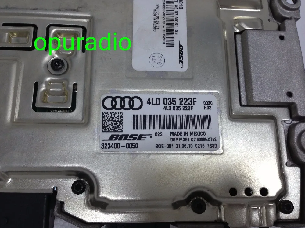 Усилитель 4L0 035 223F 4L0035223F Фабричный DSP MOST AMP 6000NXT V2 G3 323400-0050 для AUDIQ7 A4L автомобильная