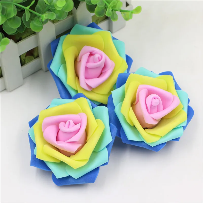 Ручной многоцветный цветок невеста жених Свадебная вечеринка украшения замуж DIY