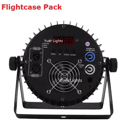 Flightcase Pack 12XLot Светодиодный прожектор 12X10 Вт RGBW светодиодный прожектор DMX Par для дискотеки Dj лазерный проектор светодиодный Вечерние огни - Цвет: Flightcase Pack