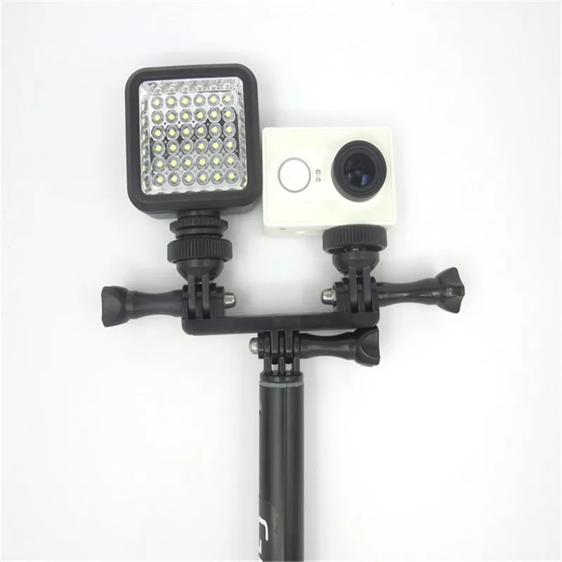 Крепление для экшн-камеры для Gopro Hero 6 5 4 3 заполняющий свет кронштейн для подключения сиденья для Go Pro Xiaomi yi 4 K Sjcam аксессуары
