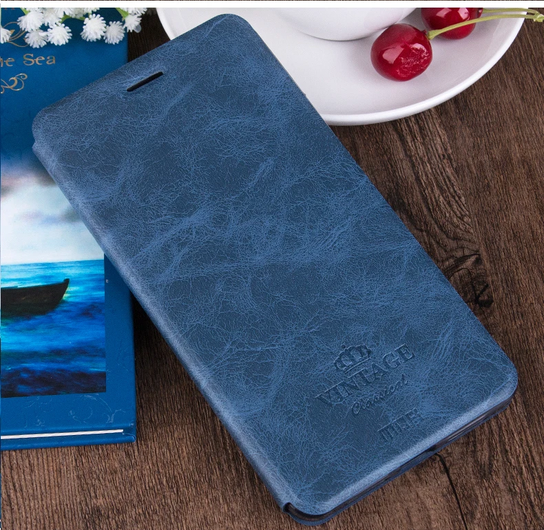 MOFi для ASUS ZenFone 3 Max ZC553KL чехол для телефона s Роскошный флип-чехол из искусственной кожи Для ZenFone 3 Max ZC553KL Чехол-книжка с подставкой - Цвет: Dark Blue