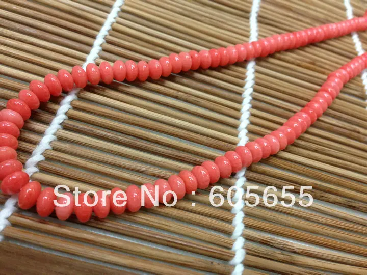 

Pink Sea Bamboo Coral 4x6mm Barrel Beads 10 strands per lot Free Shipping