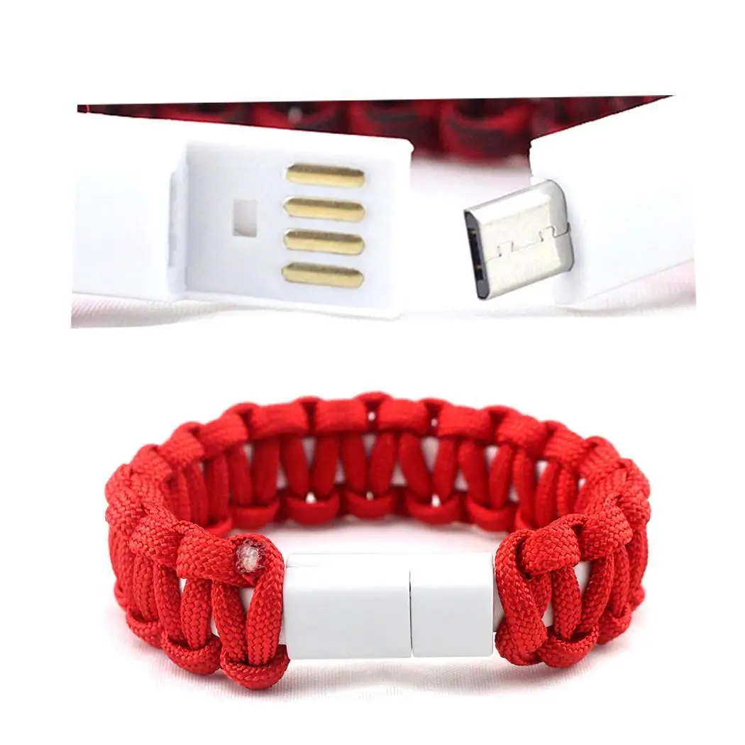 Микро USB кабель браслет зарядное устройство с быстрой зарядкой передачи данных