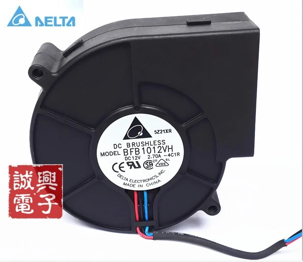 1 шт. промышленный вентилятор для Delta BFB1012VH 9733 DC 12V 2.7A ветров турбокомпрессора 3