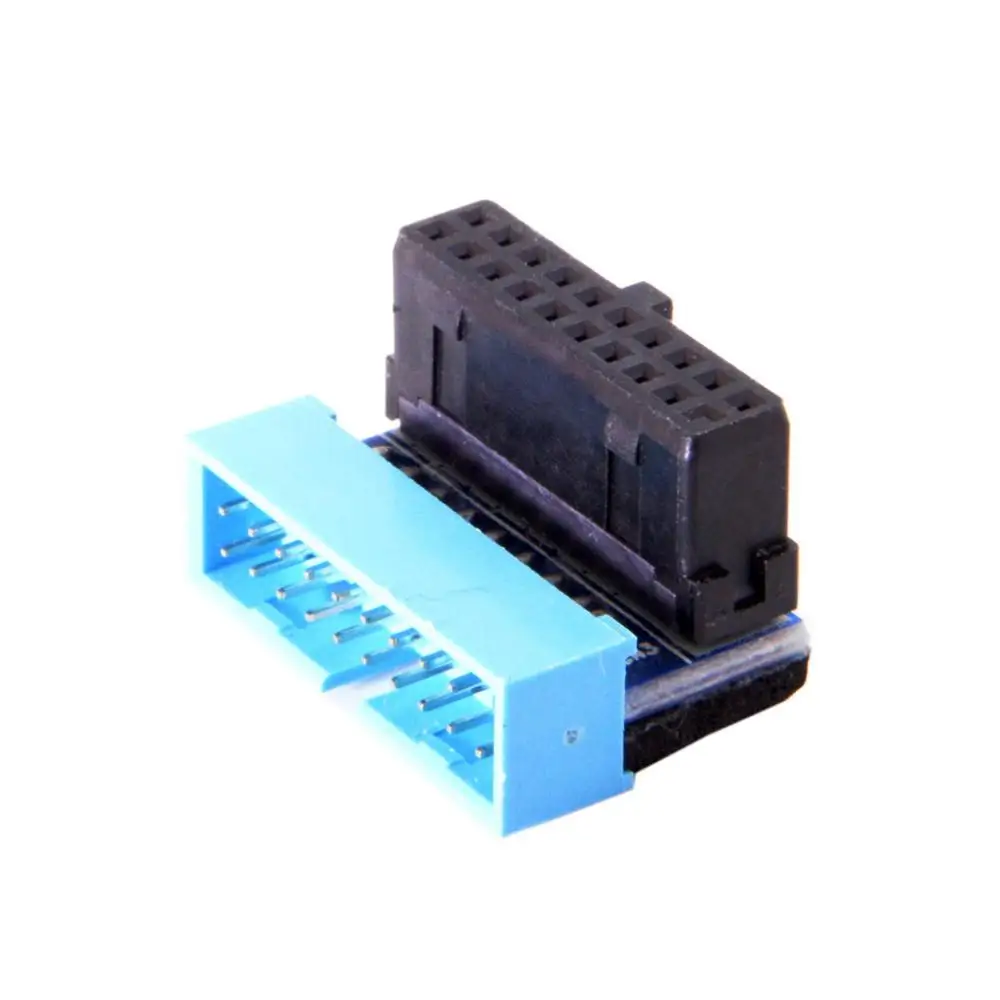USB 3,0 20pin папа-мама удлинитель вверх вниз под углом 90 градусов для материнской платы Материнская плата - Цвет: UP