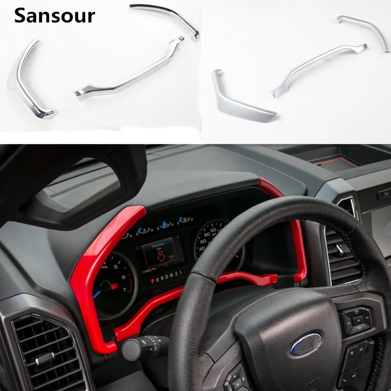 Полоски для приборной панели автомобиля Sansour Ford F150 2015 2016 2017 декоративные наклейки