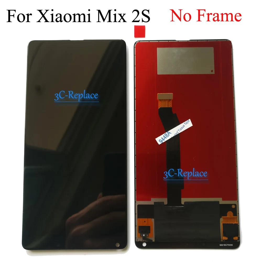 Mix2s Black no Frame Тест белый/черный для Xiaomi mi x/mi x pro/mi x 2/mi x 2S ЖК-дисплей кодирующий преобразователь сенсорного экрана в сборе с рамкой - Цвет: Mix2s Black no Frame