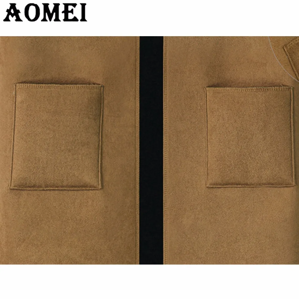 Для женщин Мода Длинные шерстяные Танк пальто осень мода открыть стежка длинный