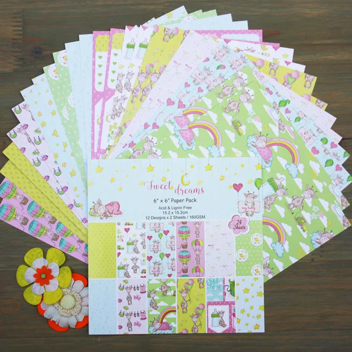 DIY Фотоальбом сладкие мечты Скрапбукинг декоративная бумага картон 6 дюймов x