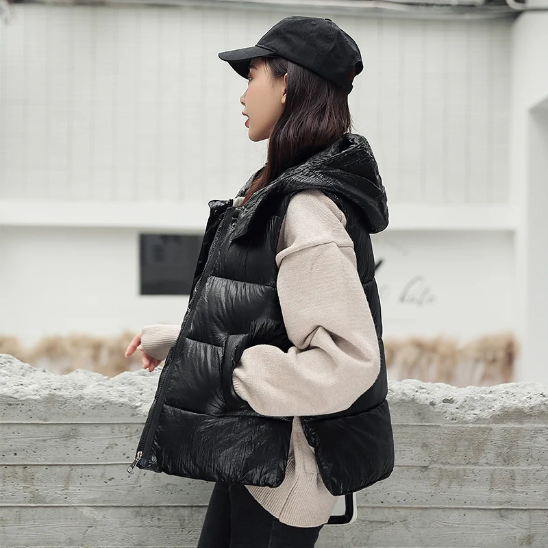 Осенне-зимний женский хлопковый жилет Модный без рукавов куртка теплая Личная