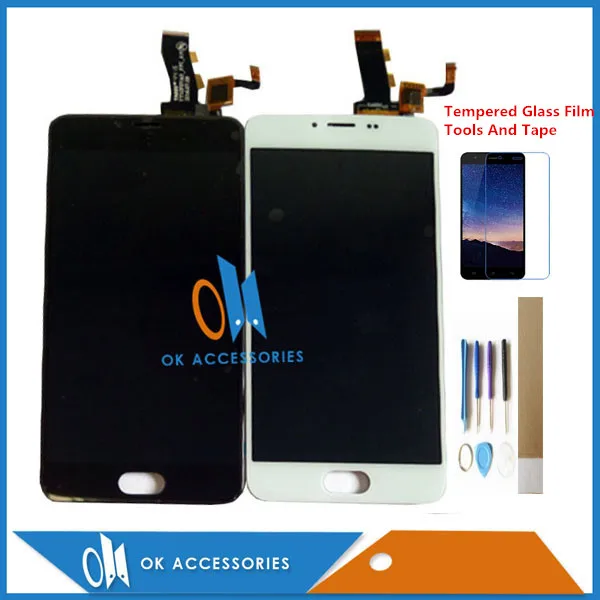 

ЖК-дисплей 5,2 дюйма для Meizu M5, M5 Mini, M611D, M611H, M611Y, M611A + кодирующий преобразователь сенсорного экрана в сборе черный, белый, с наборами
