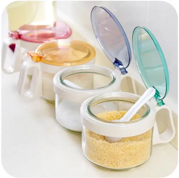 Стеклянная бутылка для специй с горячей крышкой банка кухонные принадлежности