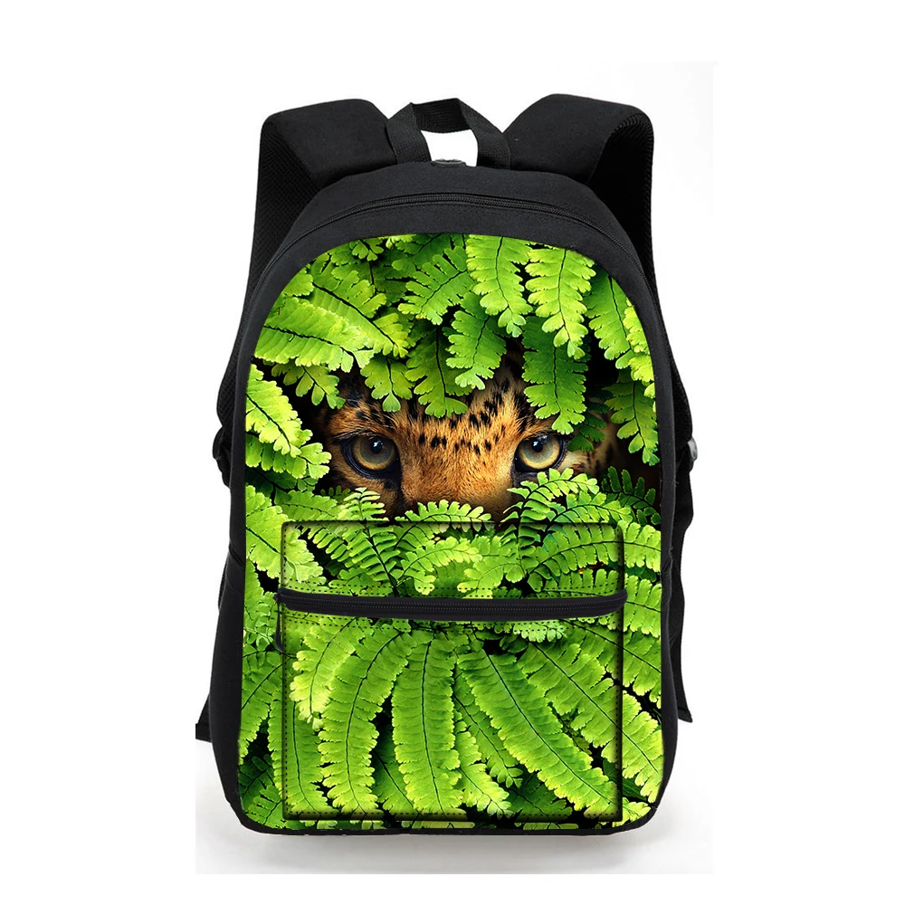 Модный разноцветный рюкзак для женщин 2017 с леопардом школьный девочек 3D принтом