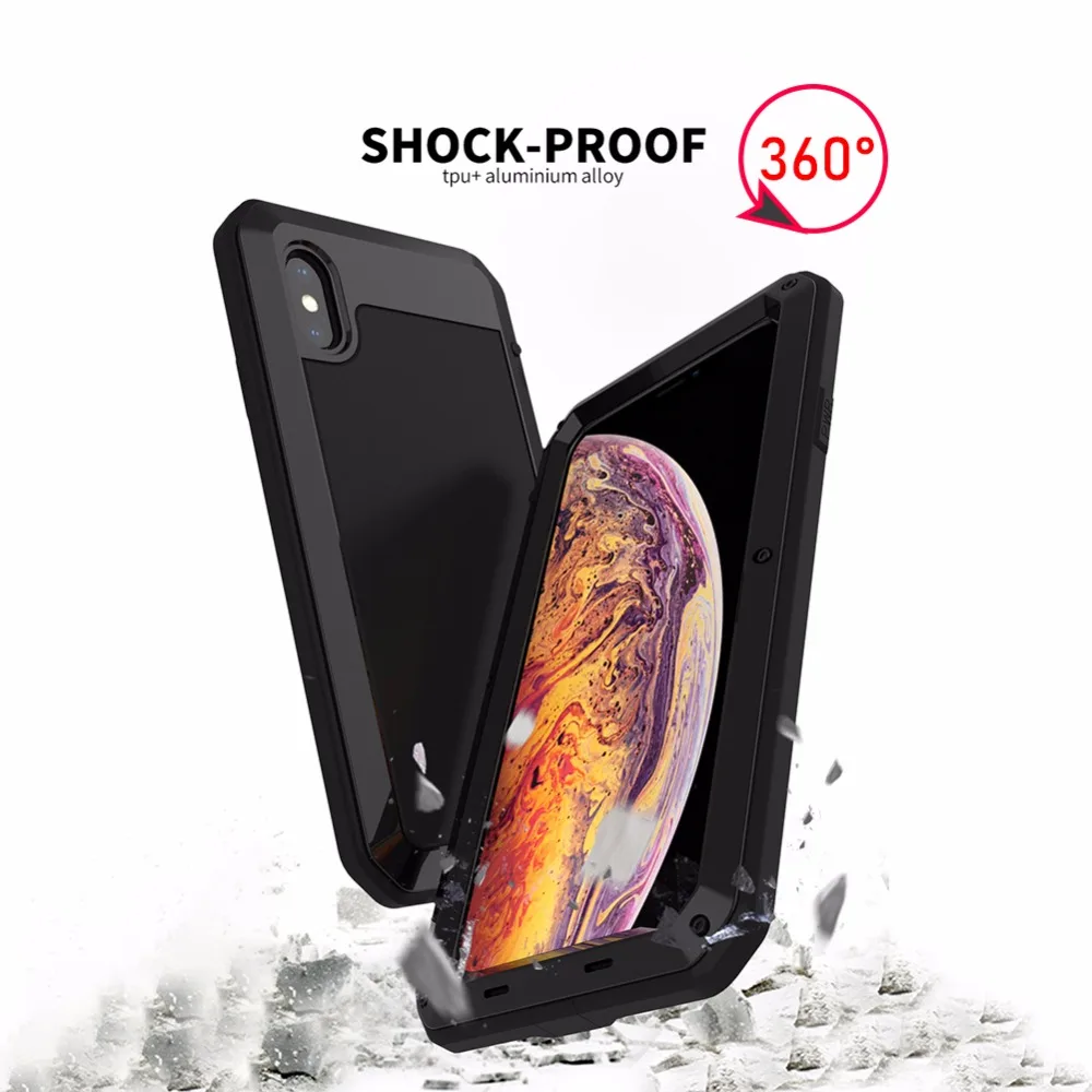 Чехол Doom для IPhone 12 XS Max XR X 8 7 6S 5S 11 Pro металлический водонепроницаемый ударопрочный