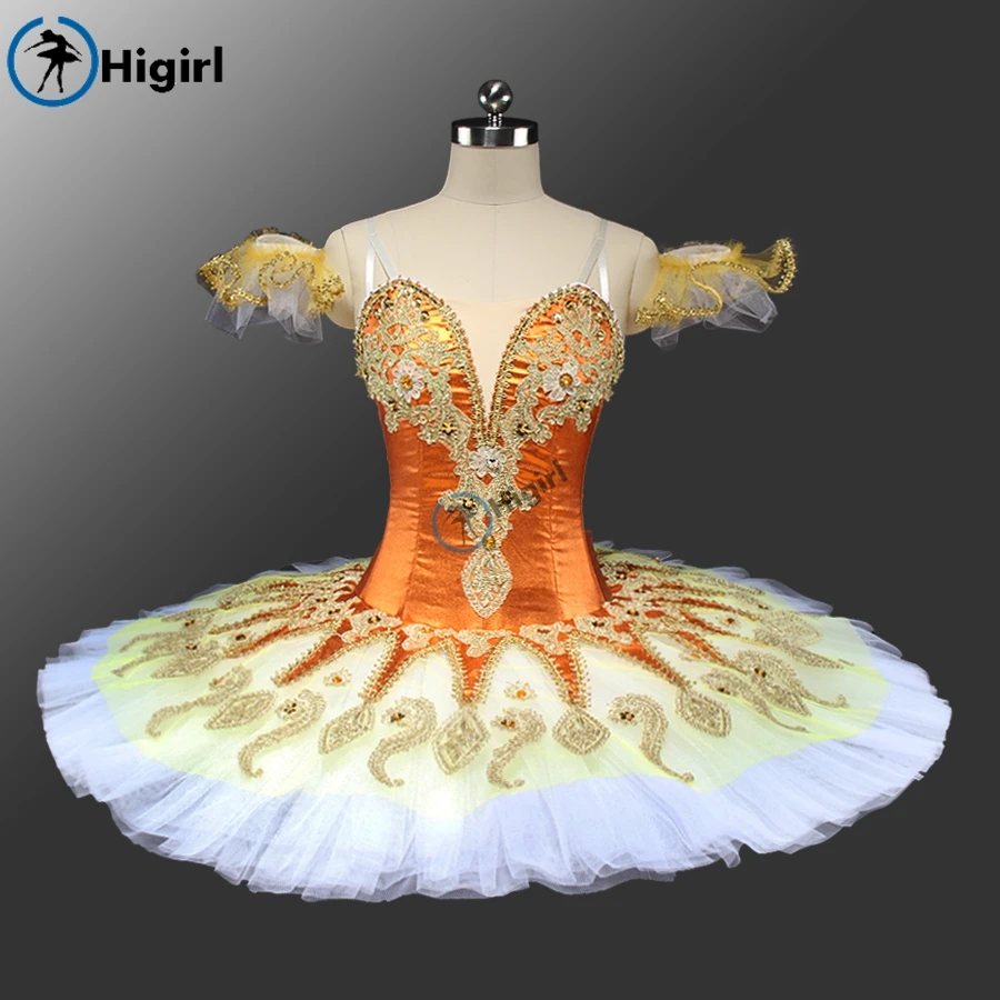 Женские Профессиональные балетные пачки с желтой сахарной сливой сценические