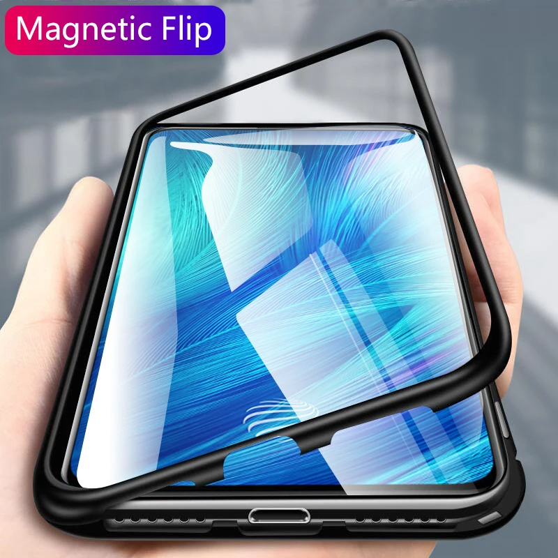 Магнитный флип-чехол для Vivo X27 V11 Pro X21S V11i чехол с прозрачным стеклом жесткая