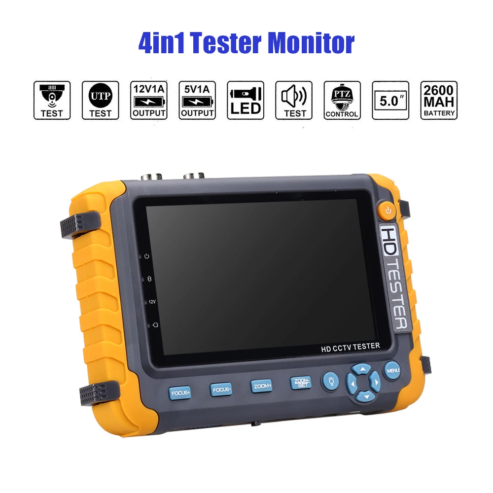Cctv камера тестер 1080P ahd cctv экран безопасности 5 дюймов ЖК монитор VGA HDMI вход UTP