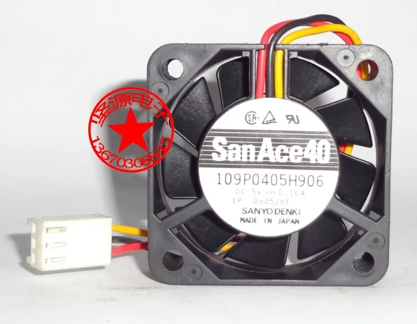 SANYO DENKI 109P0405H906 DC 5V 0.16A 40x40x10 мм вентилятор охлаждения сервера|square fan|server fanfan 40x40x10mm |