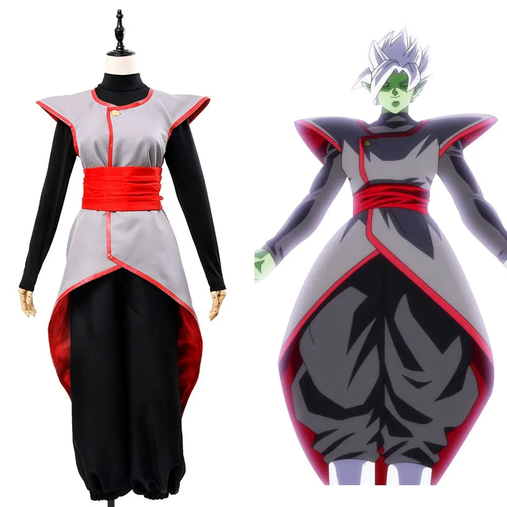 Черный Zamasu объединены Potara Fusion Косплэй костюм наряд полный комплект XS-2XL |