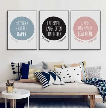 Современная Скандинавская Мотивационная цитата холст художественный принт